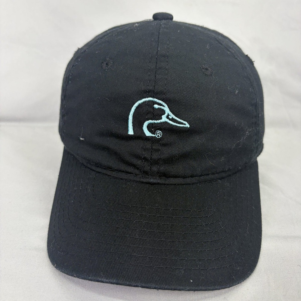 Ducks Unlimited Hat Outdoors Mens OSFM Black Embroidered Logo Dad Cap